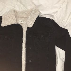 Pacsun Wool Lined Denim Jacket